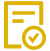 Icon of file done, representing easy grader that digitally grades written assignments and tracks student progress on the multi-faceted Globalyceum gradebook.