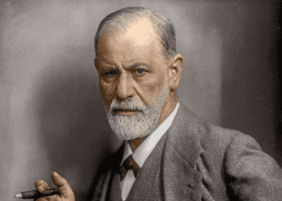 The image of Sigmund Freud is the cover of Globalyceum's Psychology curriculum platform